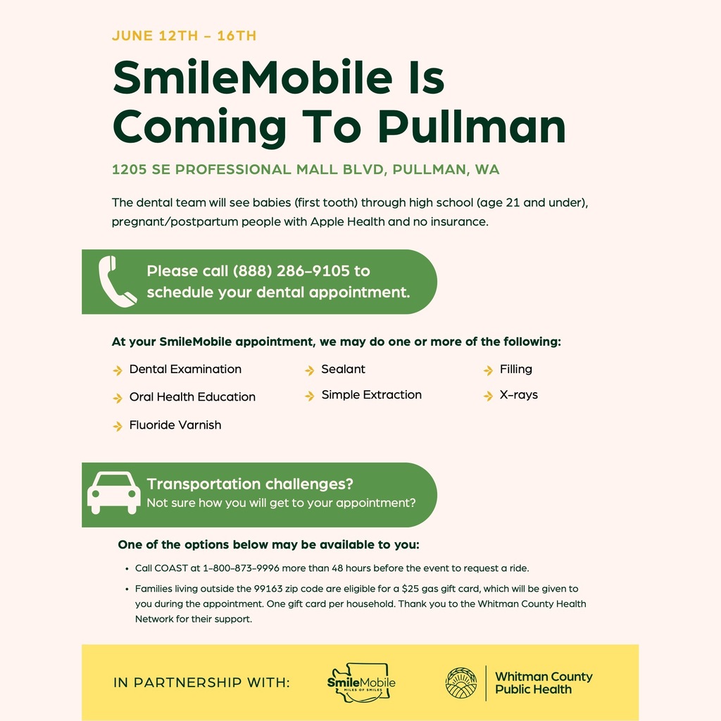 SmileMobile is Coming to Pullman